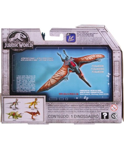 Jurassic World Battle Damage Pteranodon Figure [Colors May Vary] $82.52 Kids' Play Dinosaur & Prehistoric Creature Figures