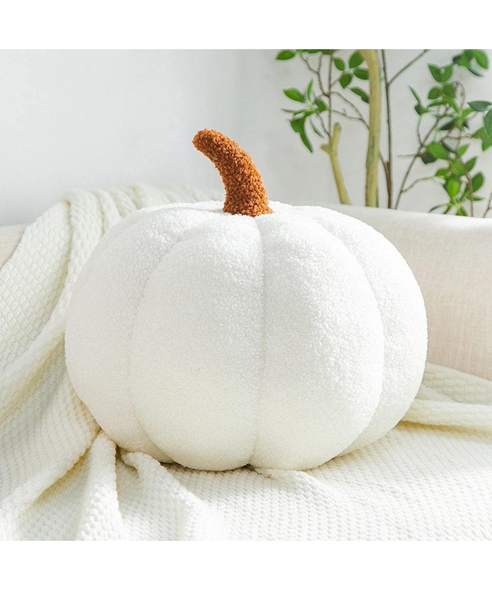 Pumpkin Throw Pillows Soft Pumpkin Pillows Plush Toy Halloween Fall Pillow Cute 3D Pumpkin-Shaped Plush Cushion Fall Decorati...