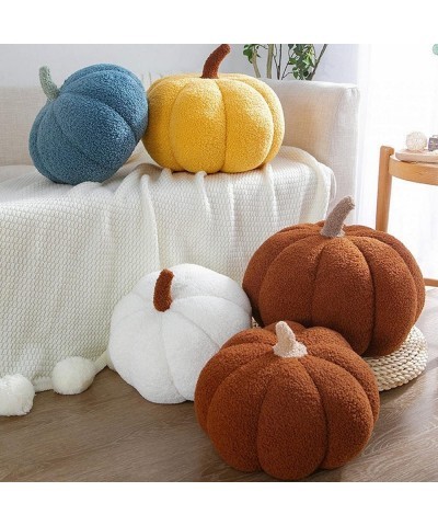 Pumpkin Throw Pillows Soft Pumpkin Pillows Plush Toy Halloween Fall Pillow Cute 3D Pumpkin-Shaped Plush Cushion Fall Decorati...