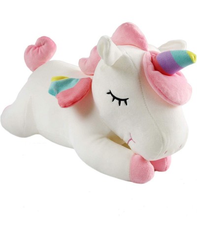 Soft White Unicorn Plush Toy Kids Appease Sleeping Pillow Stuffed Animal Doll 15 Inches $25.69 Kids' Plush Toy Pillows