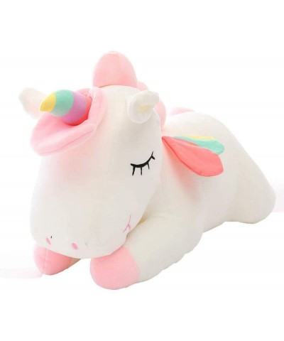 Soft White Unicorn Plush Toy Kids Appease Sleeping Pillow Stuffed Animal Doll 15 Inches $25.69 Kids' Plush Toy Pillows