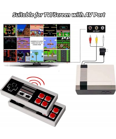 Retro Game Console with 620 Video Games Classic Mini Game System with Wireless Controller AV Output Plug and Play Retro Toys ...