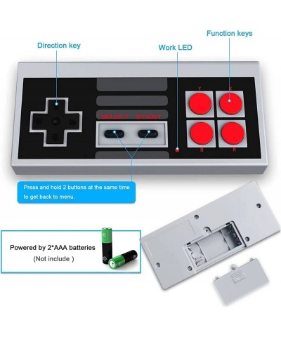 Retro Game Console with 620 Video Games Classic Mini Game System with Wireless Controller AV Output Plug and Play Retro Toys ...