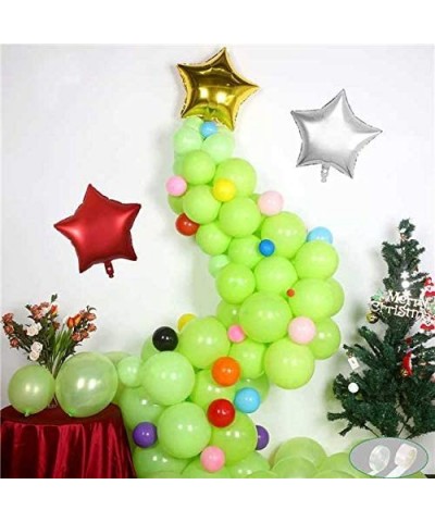 Christmas Balloons Tree Lime Green Balloon Garland Arch Kit Fruit Light Green Latex Balloons Star Foil Balloons for Birthday ...