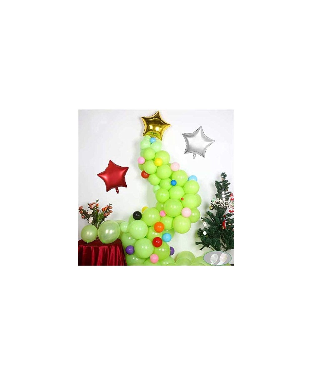 Christmas Balloons Tree Lime Green Balloon Garland Arch Kit Fruit Light Green Latex Balloons Star Foil Balloons for Birthday ...