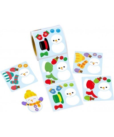 Snowman Stickers Scene Roll Perforation Line Design for Kids Christmas Party Favor Holiday Craft Kit 200Pcs $22.81 Kids' Draw...