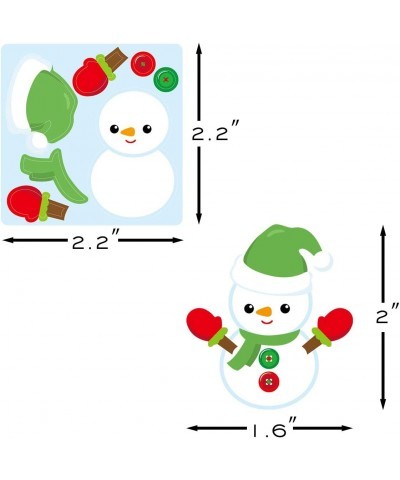 Snowman Stickers Scene Roll Perforation Line Design for Kids Christmas Party Favor Holiday Craft Kit 200Pcs $22.81 Kids' Draw...