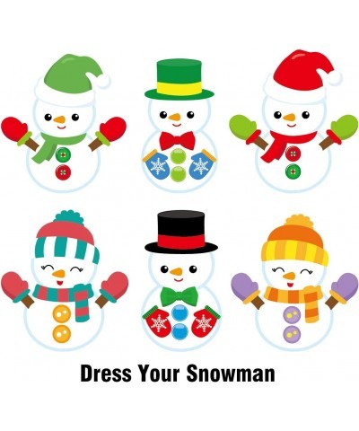 Snowman Stickers Scene Roll Perforation Line Design for Kids Christmas Party Favor Holiday Craft Kit 200Pcs $22.81 Kids' Draw...